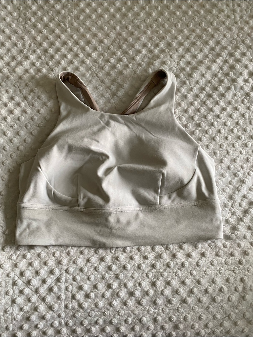 Lululemon High-Neck Sports Bra in White